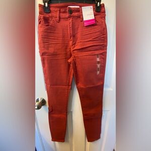 Cinnamon Red size 5 high rise jegging brand new
